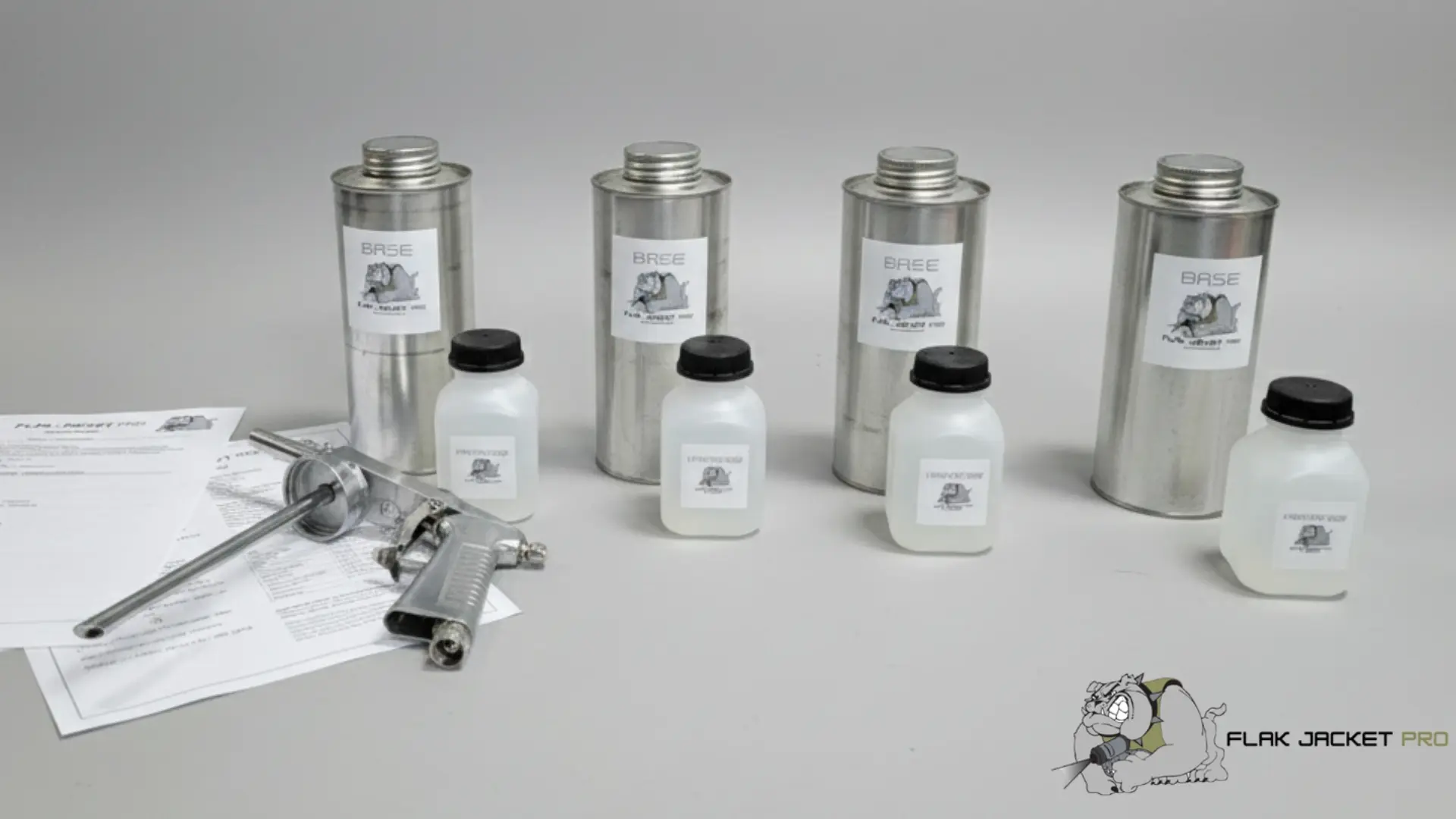 Flak Jacket PRO Full Body Armor DIY Spray-On Bed Liner Kit with Gun